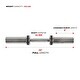 preview thumbnail 4 of 7, Sunny Health & Fitness 20" Olympic Single Dumbbell with Ring Collars