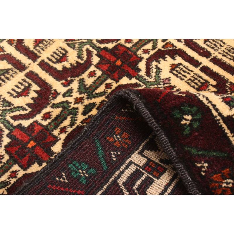 ECARPETGALLERY Hand-knotted Teimani Beige Wool Rug - 2'10 x 4'1