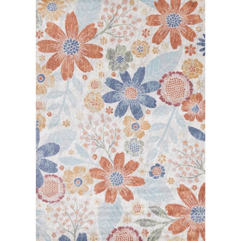 Alpine Rug Co. Multi-Colored Spring Garden Playful Area Rug