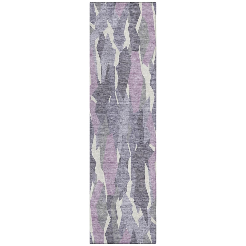 Machine Washable Indoor/ Outdoor Contemporary Dylan Chantille Rug