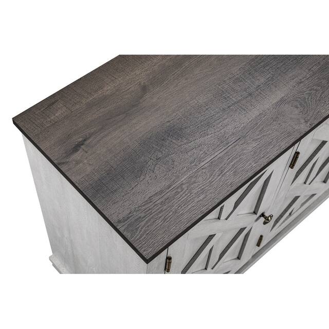 48 in. Natural Wood TV Stand for TVs up to 55 in.