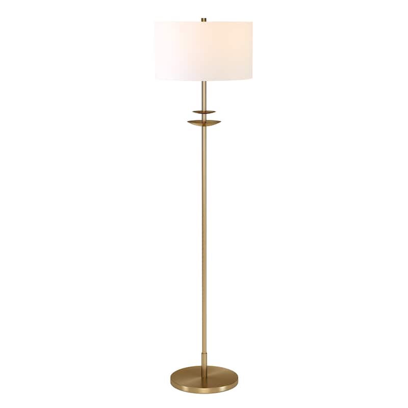 Avery 63" Tall Floor Lamp with Fabric Shade