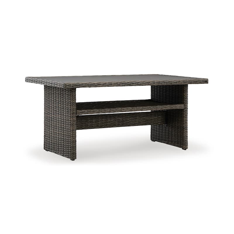 Signature Design by Ashley Brook Ranch Brown Outdoor Multi-use Table - 59" W x 35.5" D x 27.38" H
