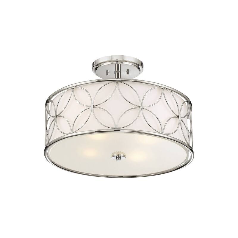 Savoy House 6-1953-4 Reid 4 Light 20" Wide Semi-Flush Drum Ceiling