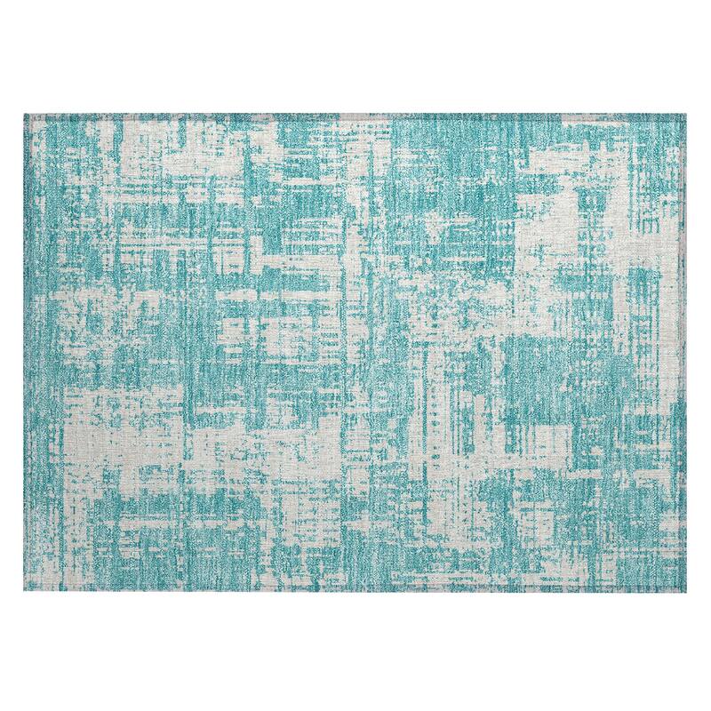 Machine Washable Indoor/ Outdoor Chantille Abstract Solid Rug