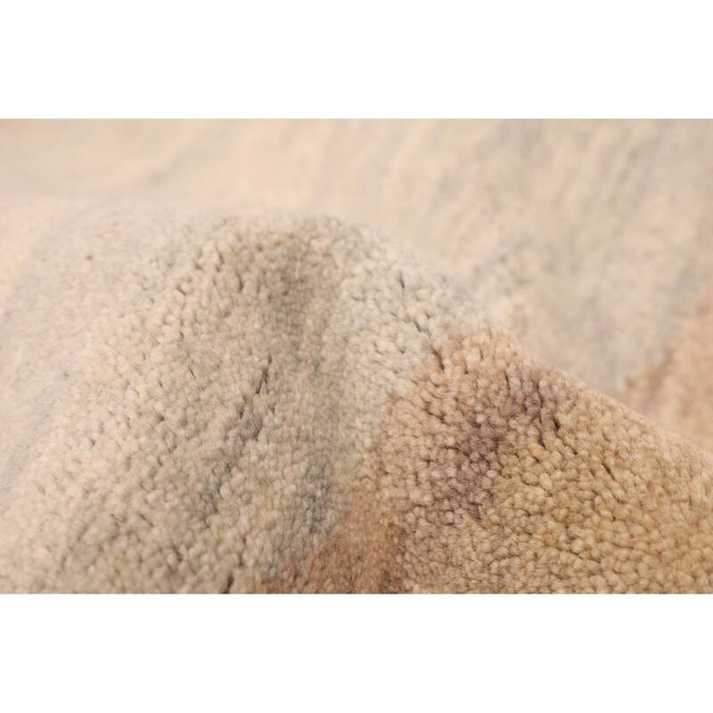 ECARPETGALLERY Hand-knotted Pak Finest Gabbeh Light Grey Wool Rug - 4'11 x 6'10