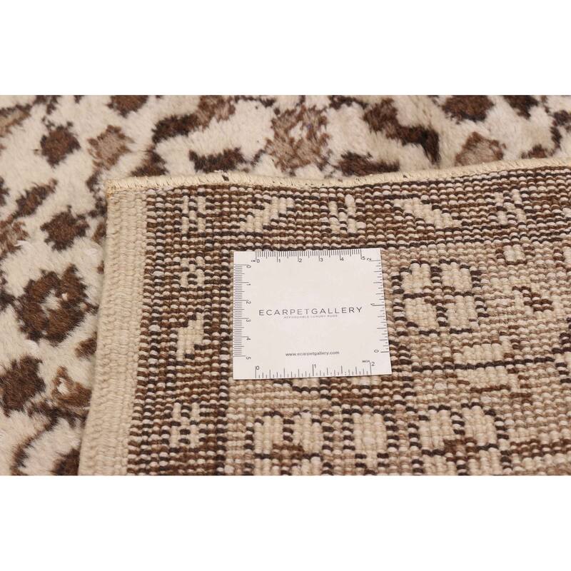 ECARPETGALLERY Hand-knotted Melis Vintage Cream Wool Rug - 5'9 x 9'4