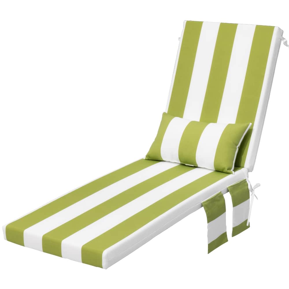 Outdoor Lounge Chair Cushions Patio Chaise Lounge Chair Seat Cushion with Pillow