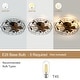 preview thumbnail 52 of 105, Caged Ceiling Fan with Light and Remote, 11.8–28 Inch Low Profile Fandelier, 6-Speed Quiet DC Motor, Black/Satin Nickel