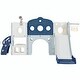preview thumbnail 33 of 37, 7-in-1 Toddler Slide Set - Spaceship Playset with Slide, Arch Tunnel, Basketball Hoop, and Toy Storage