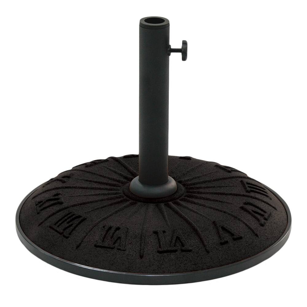 Textured Sundial 33-pound Resin Compound Umbrella Base