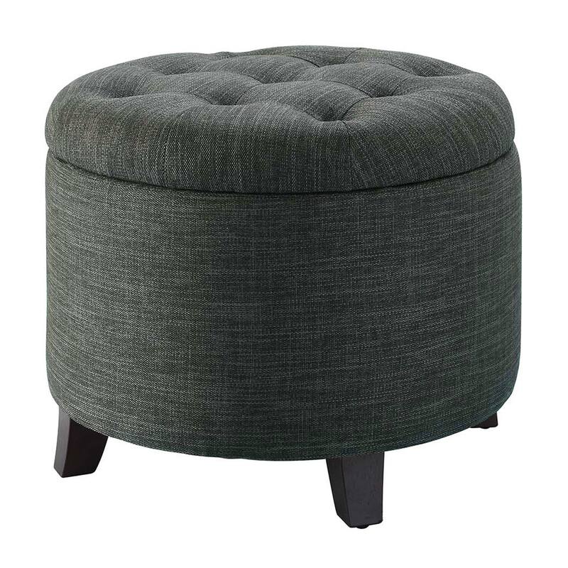 Convenience Concepts Designs4Comfort Round Storage Ottoman