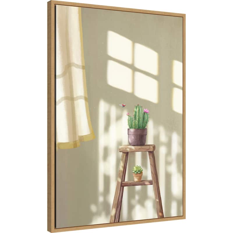 Sunrise Serenity by Xuan Thai Framed Canvas Wall Art Print - Sylvie Natural