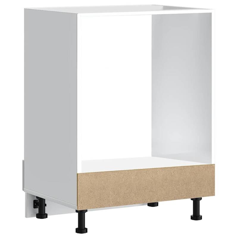 vidaXL Oven Cabinet White Engineered Wood Compact Adjustable Feet - 18.1 x 23.6 x 32.1