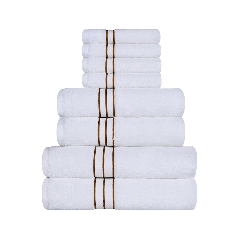 Turkish Cotton 8 Piece Absorbent Heavyweight Towel Set by Superior