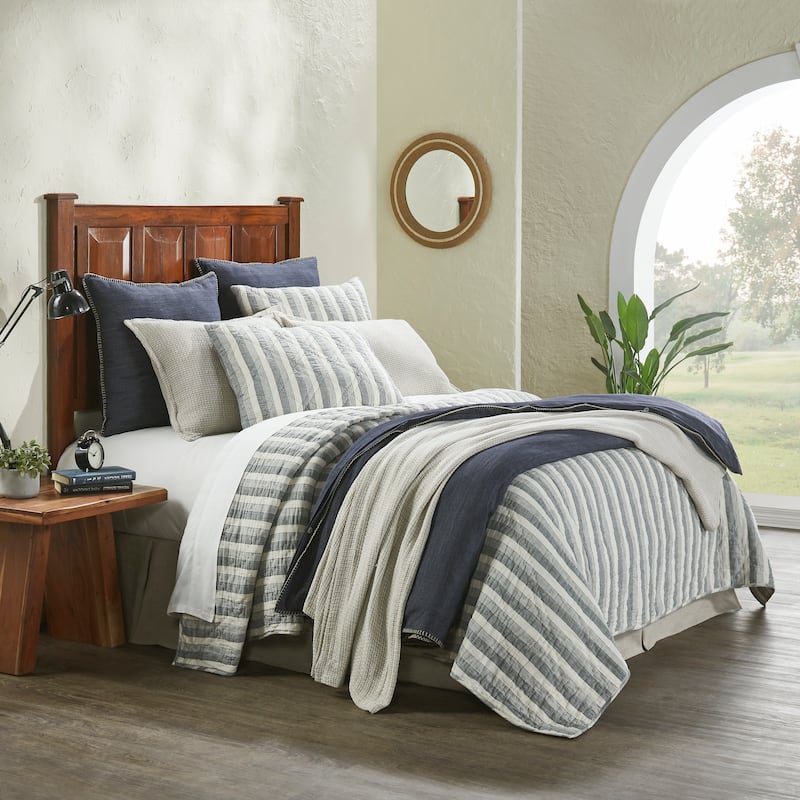 Grason Natural Linen Coverlet Set