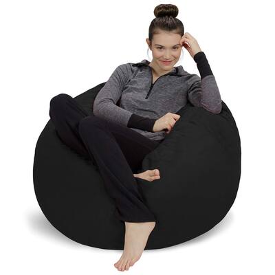 Plush,Ultra Soft Bean Bag Chair with Microsuede Cover - Stuffed Memory Foam Filled Furniture and Accessories
