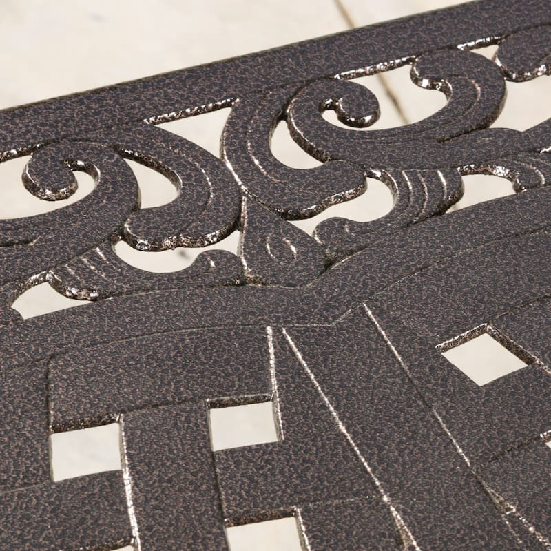 Hallandale Bronze Aluminum Outdoor Dining Table by Christopher Knight Home - 67.00" L x 37.50" W x 30.25" H