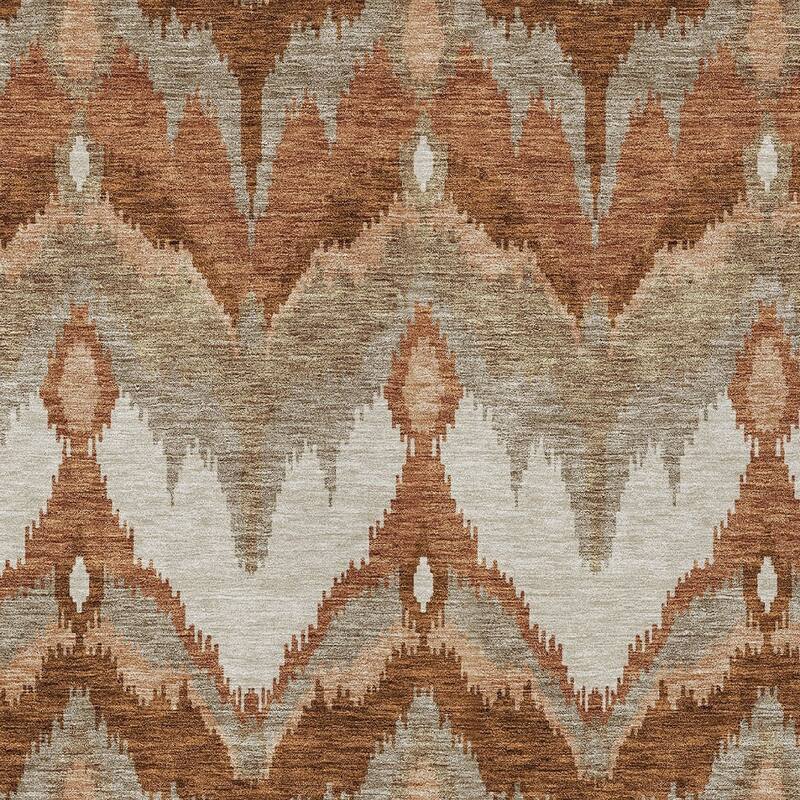 HomeRoots Ikat Transitional Rectangle Outdoor Rug