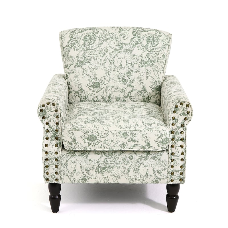 Living Room Armchair with Nailhead Trim - 29.9"W x 29.9"H x 32.9"D