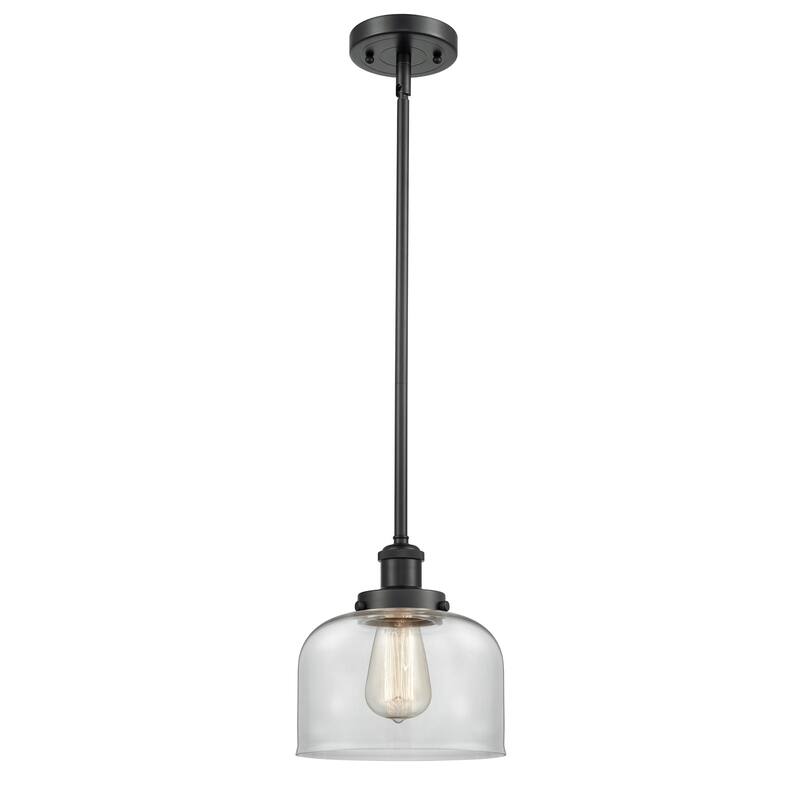 Innovations Lighting Large Bell 8" Wide Mini Pendant - Rod Hung
