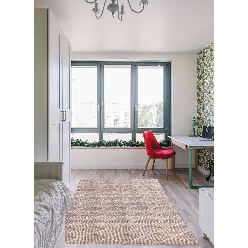 ECARPETGALLERY Hand Loomed Elysian Dark Grey Silk, Wool Rug - 6'0 x 8'11