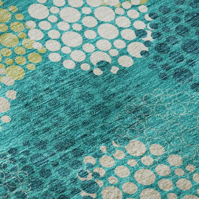 Premium Washable Super Soft Contemporary Clusters Mayfield Rug