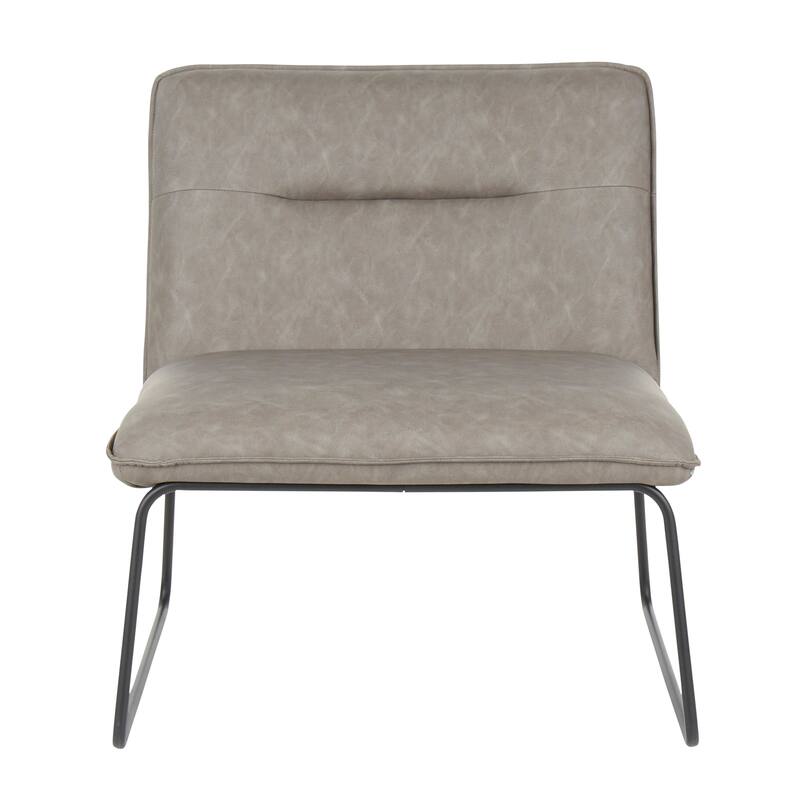 Carbon Loft Kerby Industrial Faux Leather Accent Chair