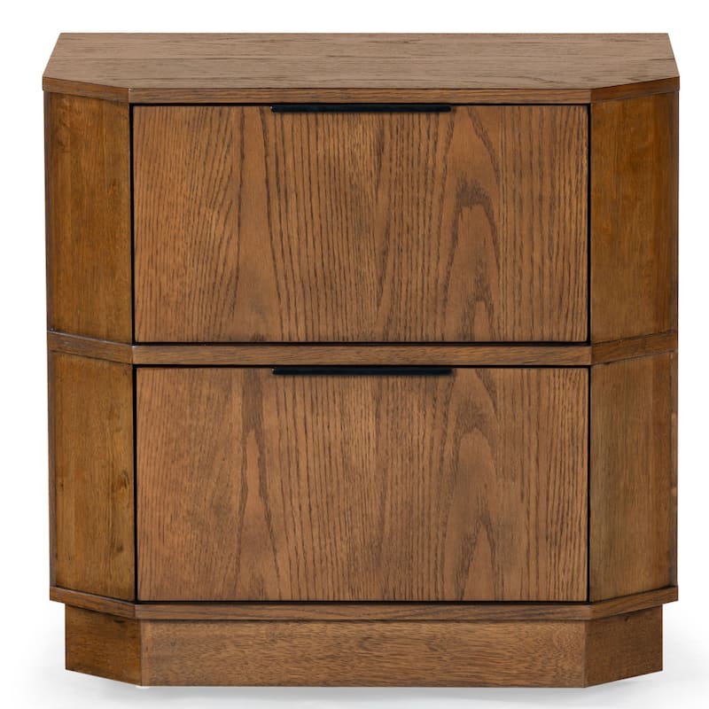SAFAVIEH Couture Aerilyn Curved Front 2 Drawer Nightstand