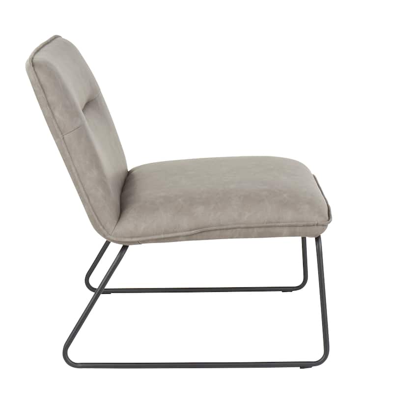 Carbon Loft Kerby Industrial Faux Leather Accent Chair