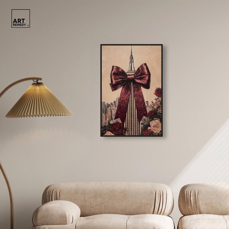 Sparkling Empire State Building Canvas by Art Remedy