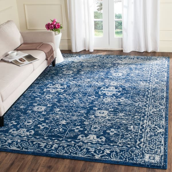 slide 2 of 78, SAFAVIEH Evoke Adele Vintage Oriental Distressed Rug 10' x 14' - Navy/Ivory - Rectangle