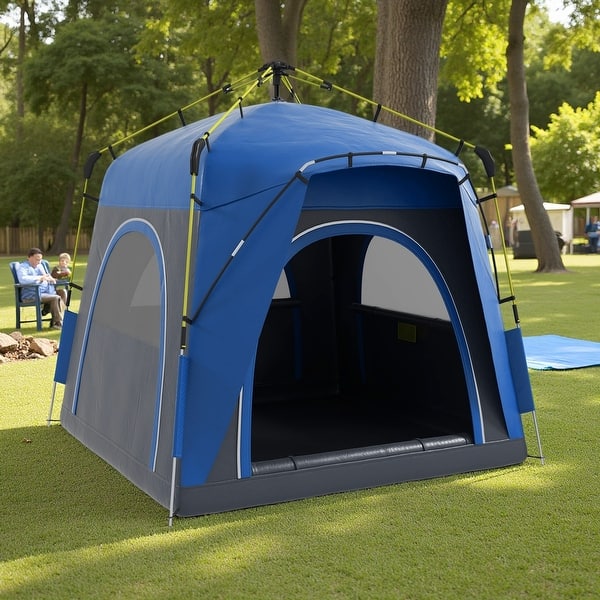 tipi zelt occasion WJYLM Tipi-Zelt für Erwachsene, Camping-Pyramidenzelt aus Baumwollleinen mit insektensicherem Netz für 2 bis 3 Personen, für Hochzeiten im Tischleuchte Electrical outlet:USB Damen Rucksack Kleiner Wasserfester