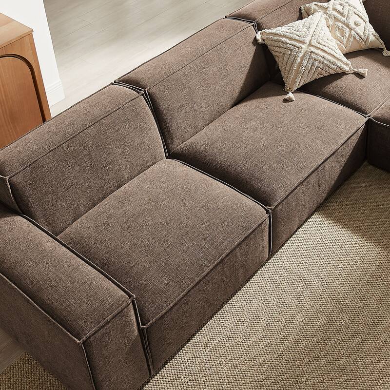 Restore 5-Piece Performance Fabric Upholstered Modular L-Shaped Sofa