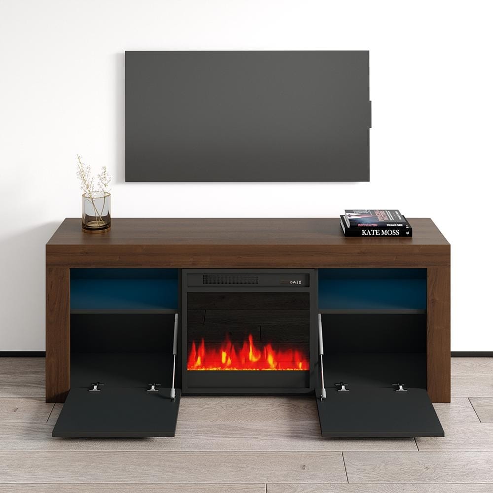Copper grove store fireplace tv stand