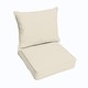 preview thumbnail 2 of 6, Sorra Home Sunbrella Canvas Indoor/Outdoor 2-piece Cushion and Pillow Set
