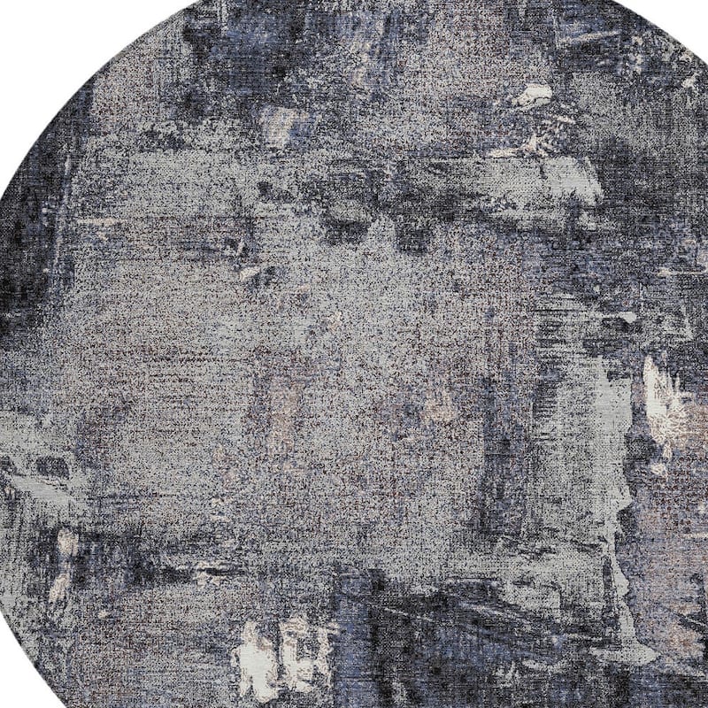 HomeRoots Abstract Transitional Rectangle Outdoor Rug