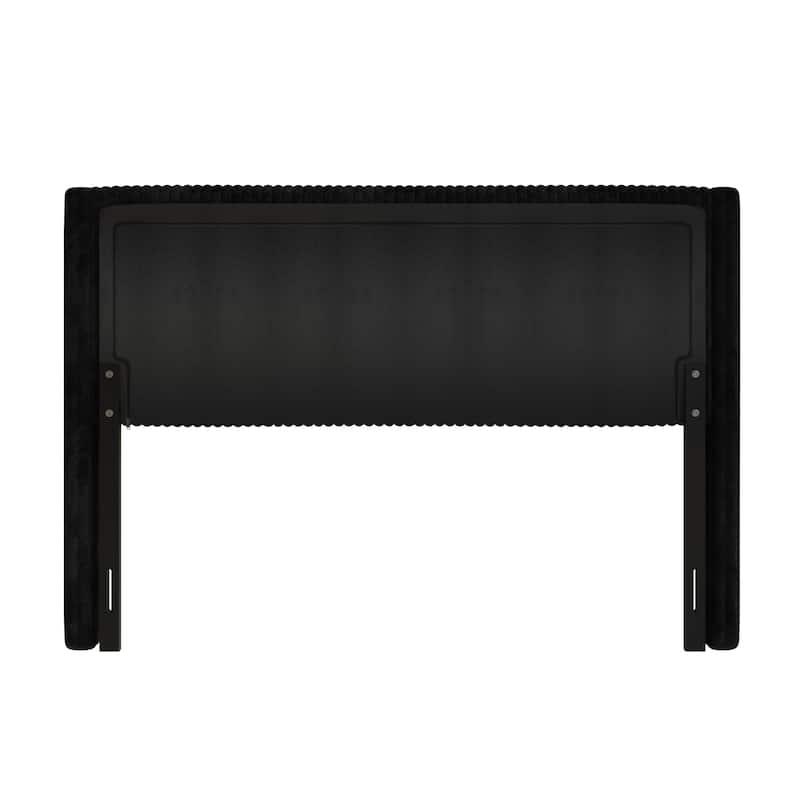 Clayfell Lenox Upholstered Wingback Headboard, Soft Corduroy, Easy to Assemble