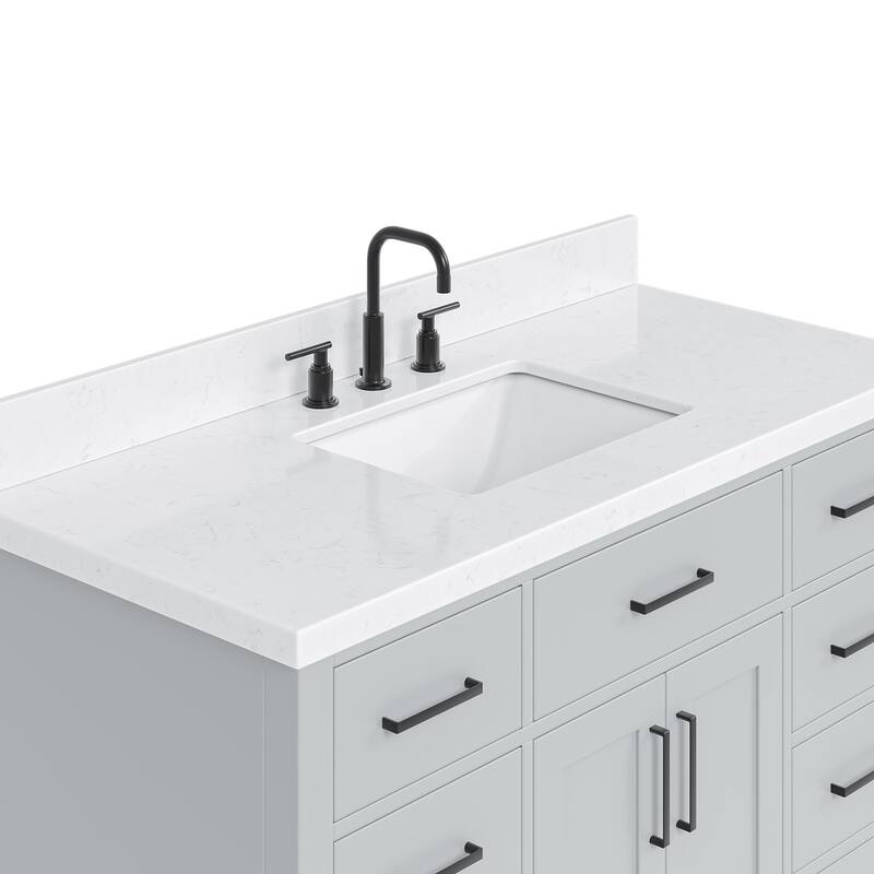 Ariel T048SCQRVO Hepburn 48" Free Standing Single Basin Vanity Set