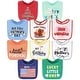 preview thumbnail 1 of 4, The Peanutshell Baby First Holiday Bibs Set for Boys or Girls, Terry Cloth, Feeding, Drooling, 10 Pack