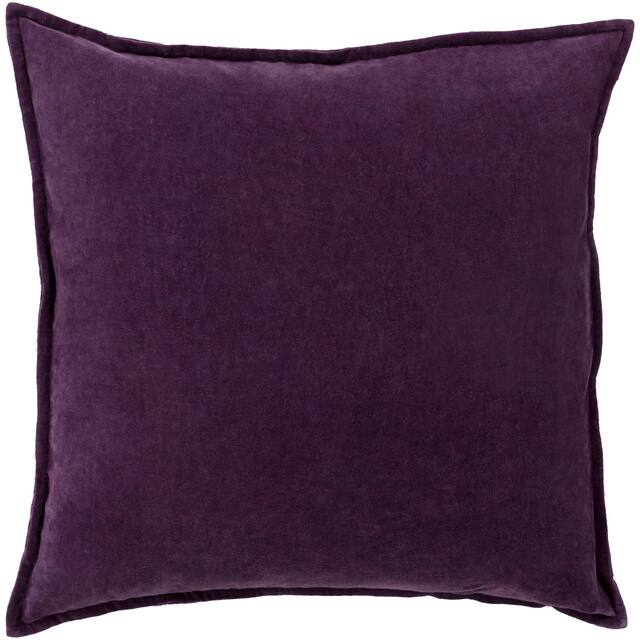 Harrell 18-inch Velvet Throw Pillow - Polyester - Plum