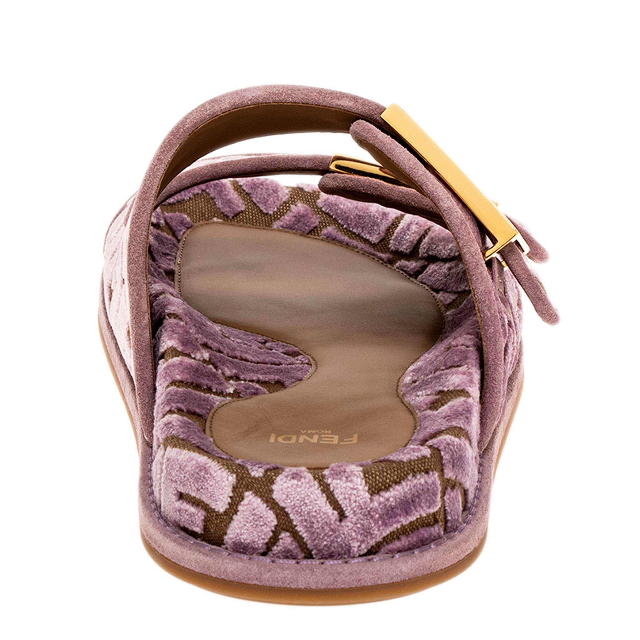 Fendi Feel FF Jacquard Slides - Overstock - 42939660