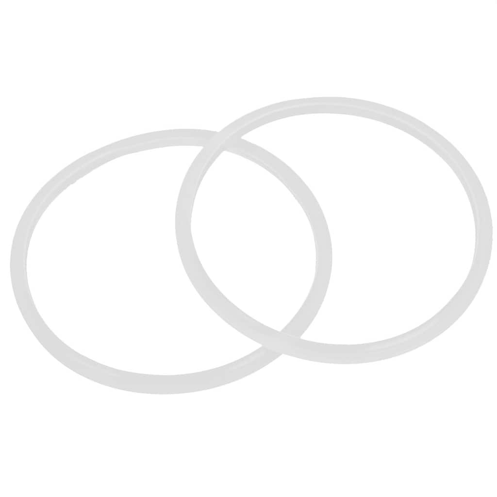 Household Cookers White 18cm Inner Dia Gasket Sealing Ring 2 Pcs