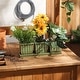 preview thumbnail 14 of 31, White Square Ceramic Small Planter (Set of 3)