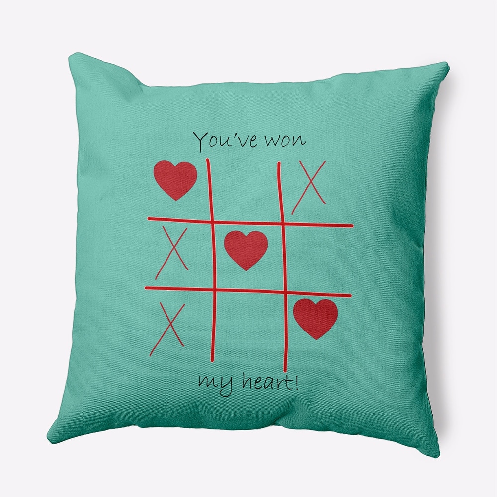 You've Won My Heart Valentines Day Decorative Throw Pillow