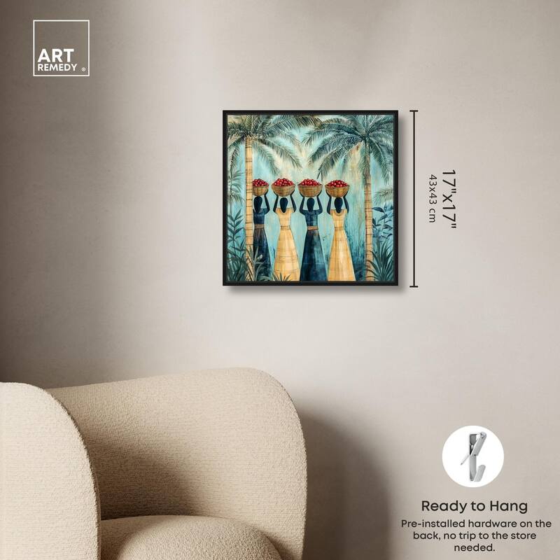 Walk Under Palms Canvas by Art Remedy