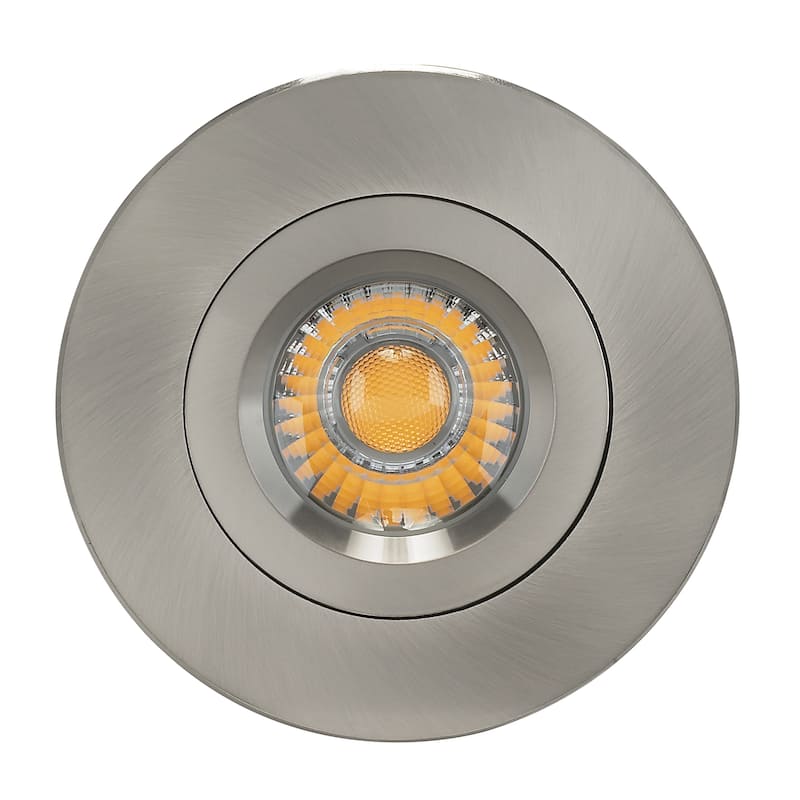 12W LED DW Downlight Gimbaled 4 in 3000K 120V Round Remote Driver
