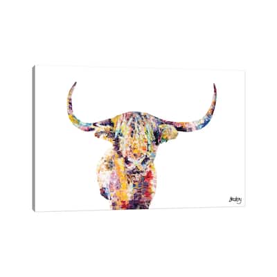 iCanvas "Highland Cow" by Becksy Canvas Print
