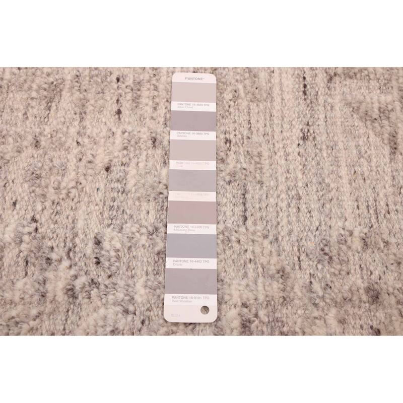 ECARPETGALLERY Hand-knotted Looma Light Grey Wool Rug - 8'1 x 9'10
