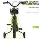 preview thumbnail 46 of 53, 18 Inch Sporty Kids Bike with Training Wheels and Stand Adjustable Saddle, Aged 5-10 years tall Height 39-49 inches